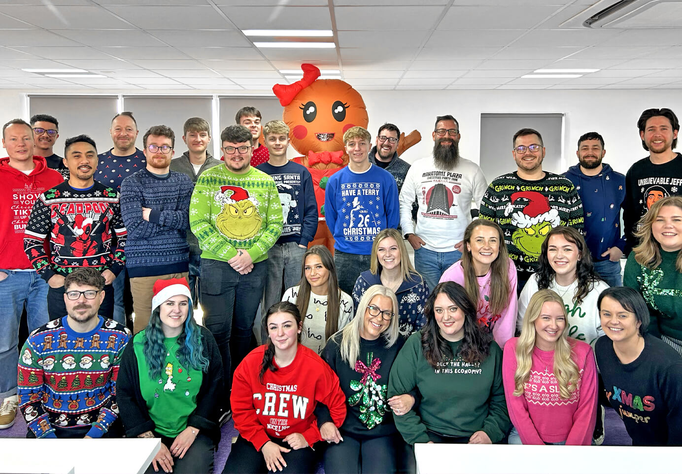 Bubble team on Christmas Jumper Day 2025